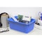 Storex Cubby Storage Bin, Plastic, Blue, 5 PK 62416U05C - alternate 4